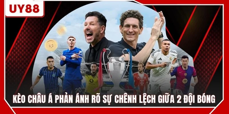 Kèo châu Á phản ánh rõ sự chênh lệch giữa 2 đội bóng